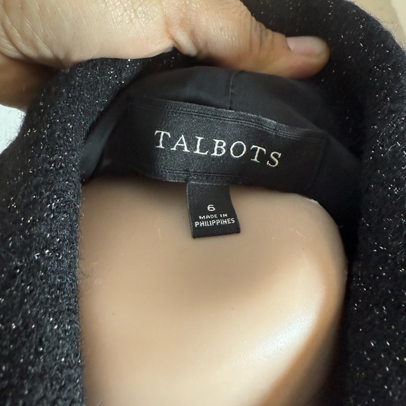 Talbots Black Sparkle Women's Blazer - Picture 5 of 5